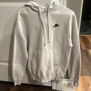 Nike Sportswear Club Fleece pullover hoodie in white